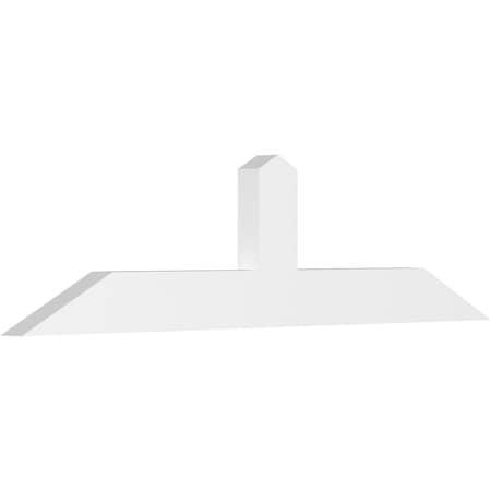 Ekena Millwork Portland Architectural Grade PVC Gable Bracket, 48"W x 12"H x 2"D x 4"F, 6/12 Pitch GBP048X12X0204POR00